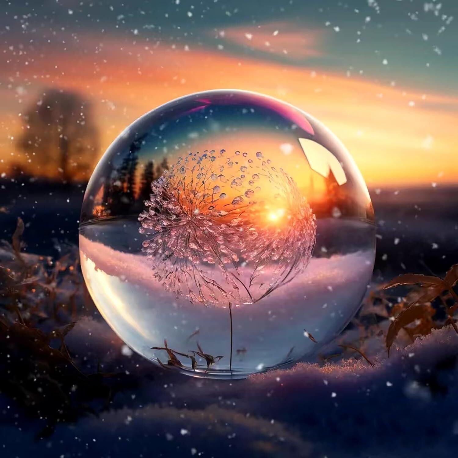 150mm/200mm Clear Crystal Ball Divination Meditation Glass Sphere Photo Prop