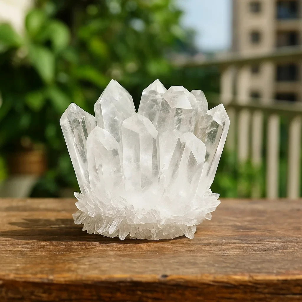 Natural Clear Quartz Cluster Healing Crystal Reiki Mineral Specimen Home Decor