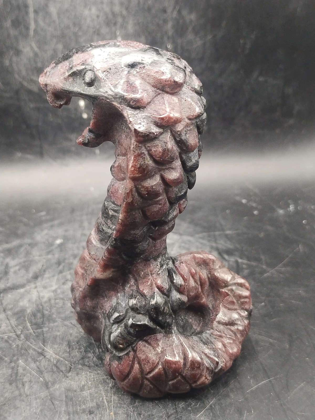 Astrophyllite garnet firework king cobra!! 10 ounces, 3.9 inches tall