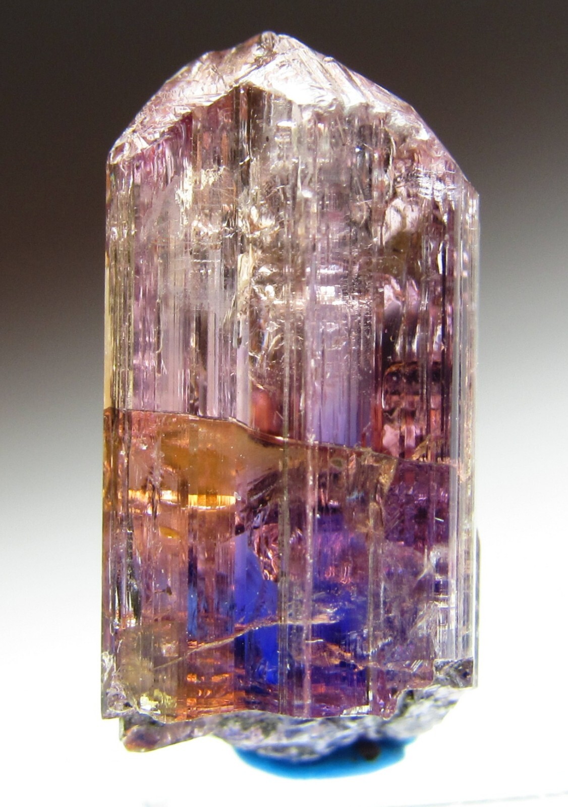 EXCEPTIONAL OUTSTANDING FANCY COLOR GEM UNHEATED TANZANITE CRYSTAL!!! TANZANIA