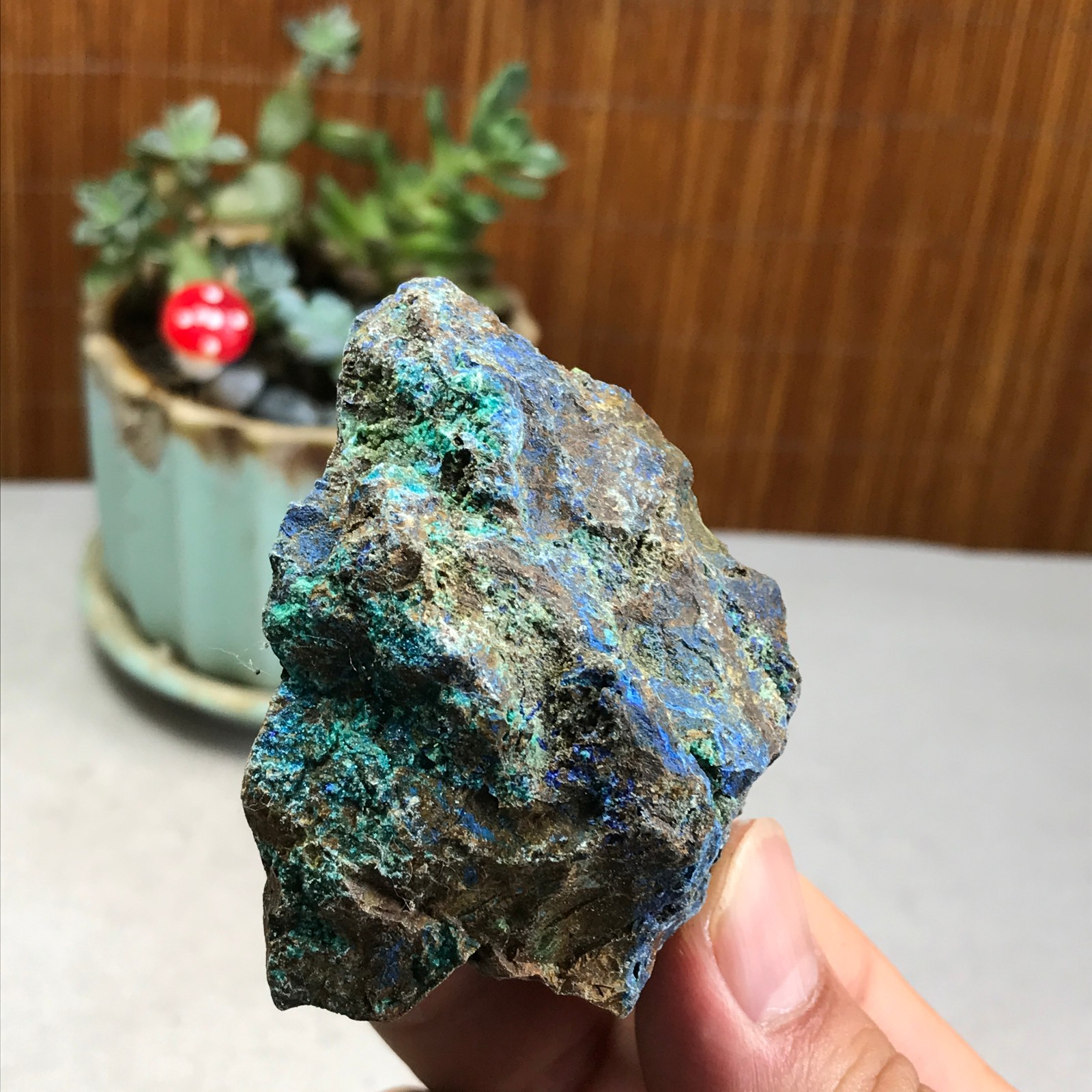 78g Natural Azurite/Malachite gemstone Rough original Crystal Specimen A5964