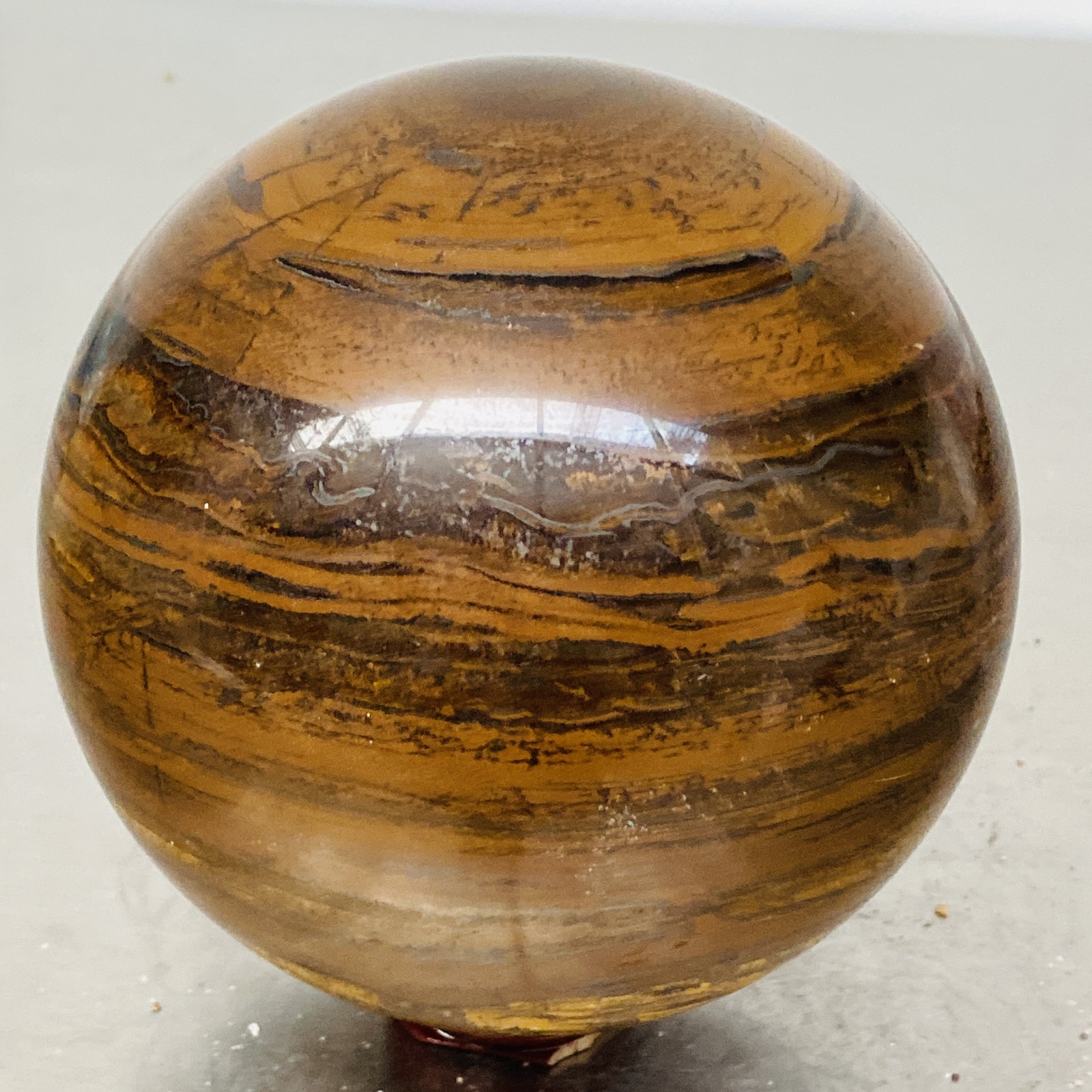 2520g Natural Tiger Eye stone ball quartz crystal ball Reiki healing