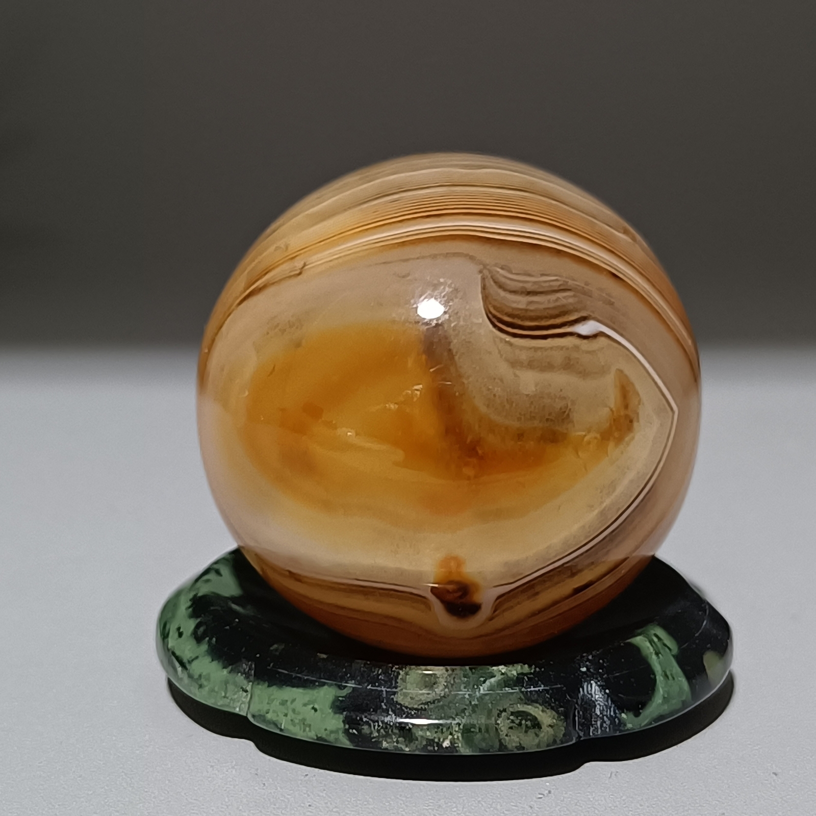 32MM Natural agate Quartz Sphere Healing Crystals Ball reiki gift+stand