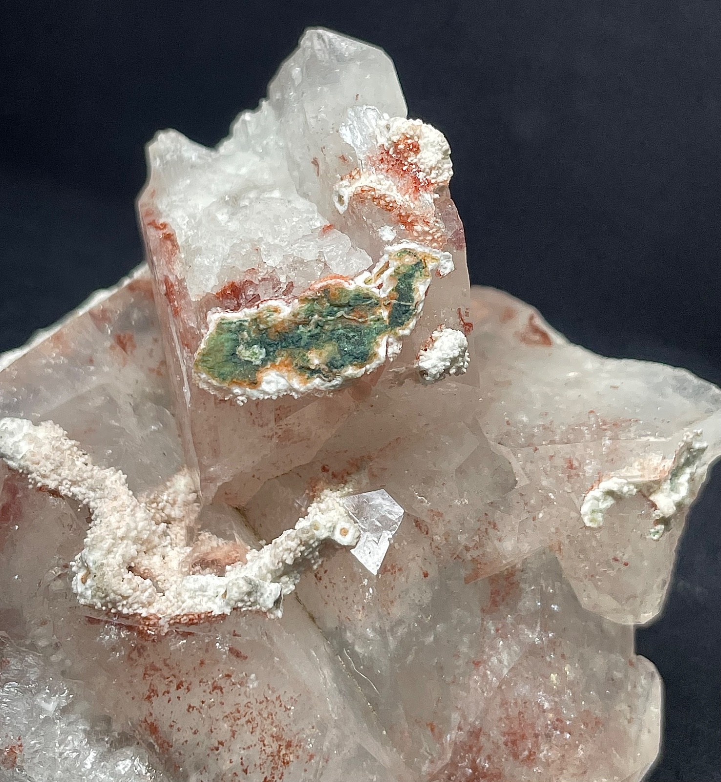 Natural red Apophyllite crystal specimen 146 gr 6.6×7.5×5.5 cm video
