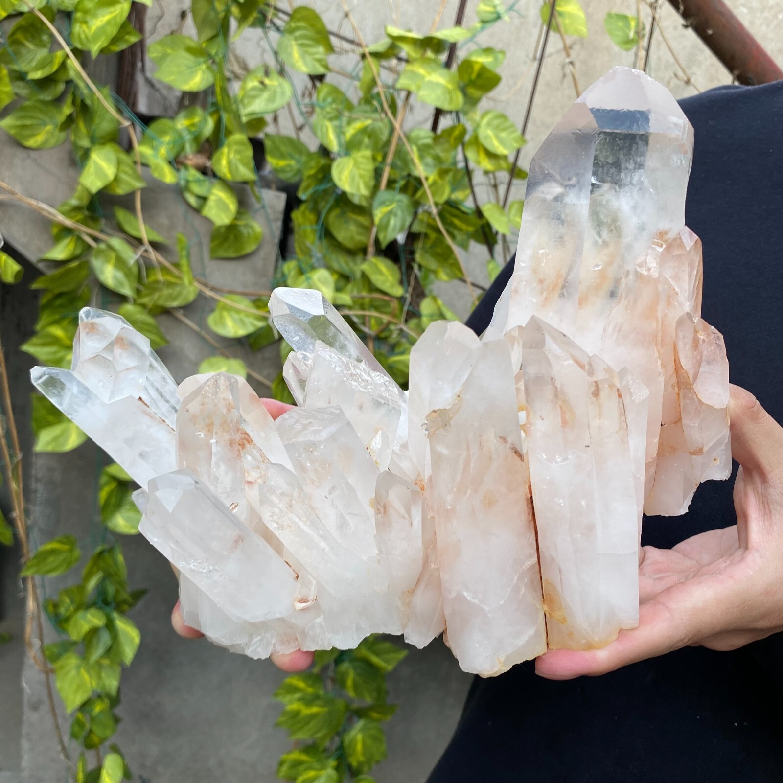 7.2lb Natural Clear White quart Crystal Cluster Raw Healing Specimen