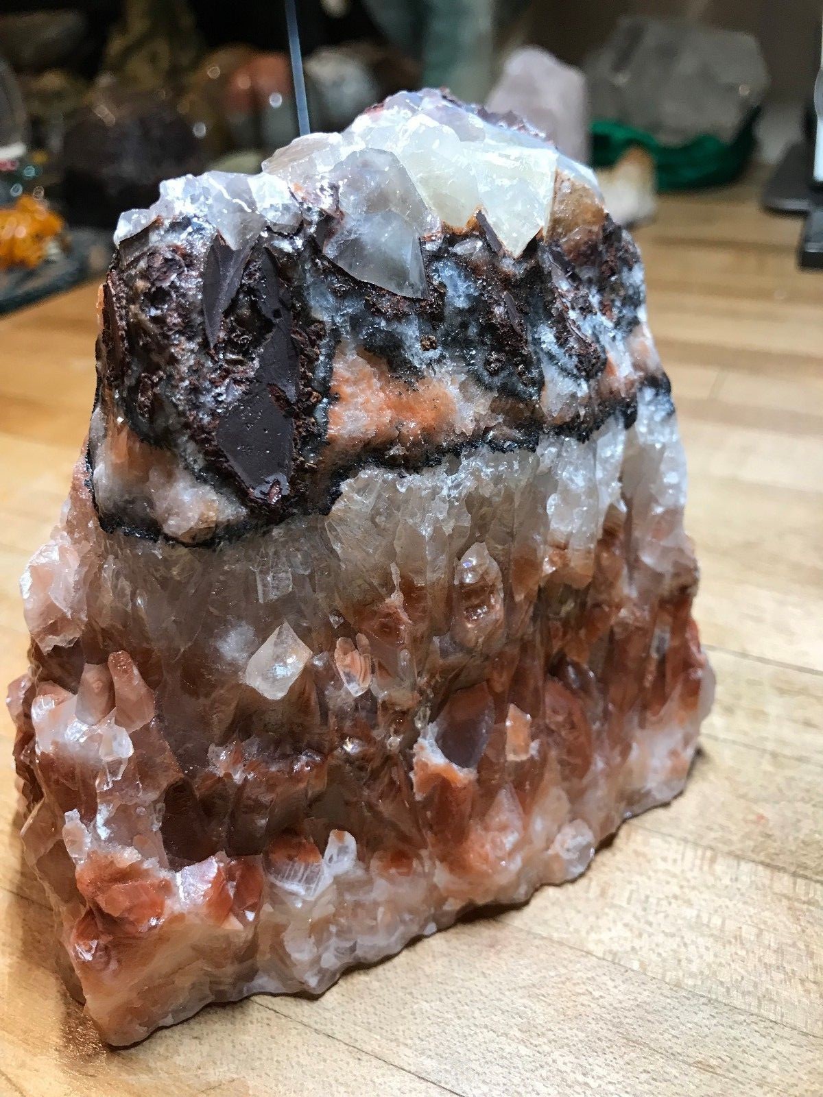 Multicolored Calcite Crystal Mineral Gemstone Medium Natural Rock Specimen 555