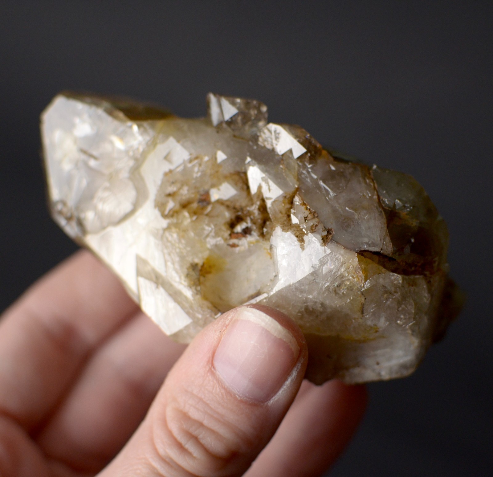 Large RECORD KEEPER Golden Herkimer Diamond Cluster | Quartz Specimen HR369