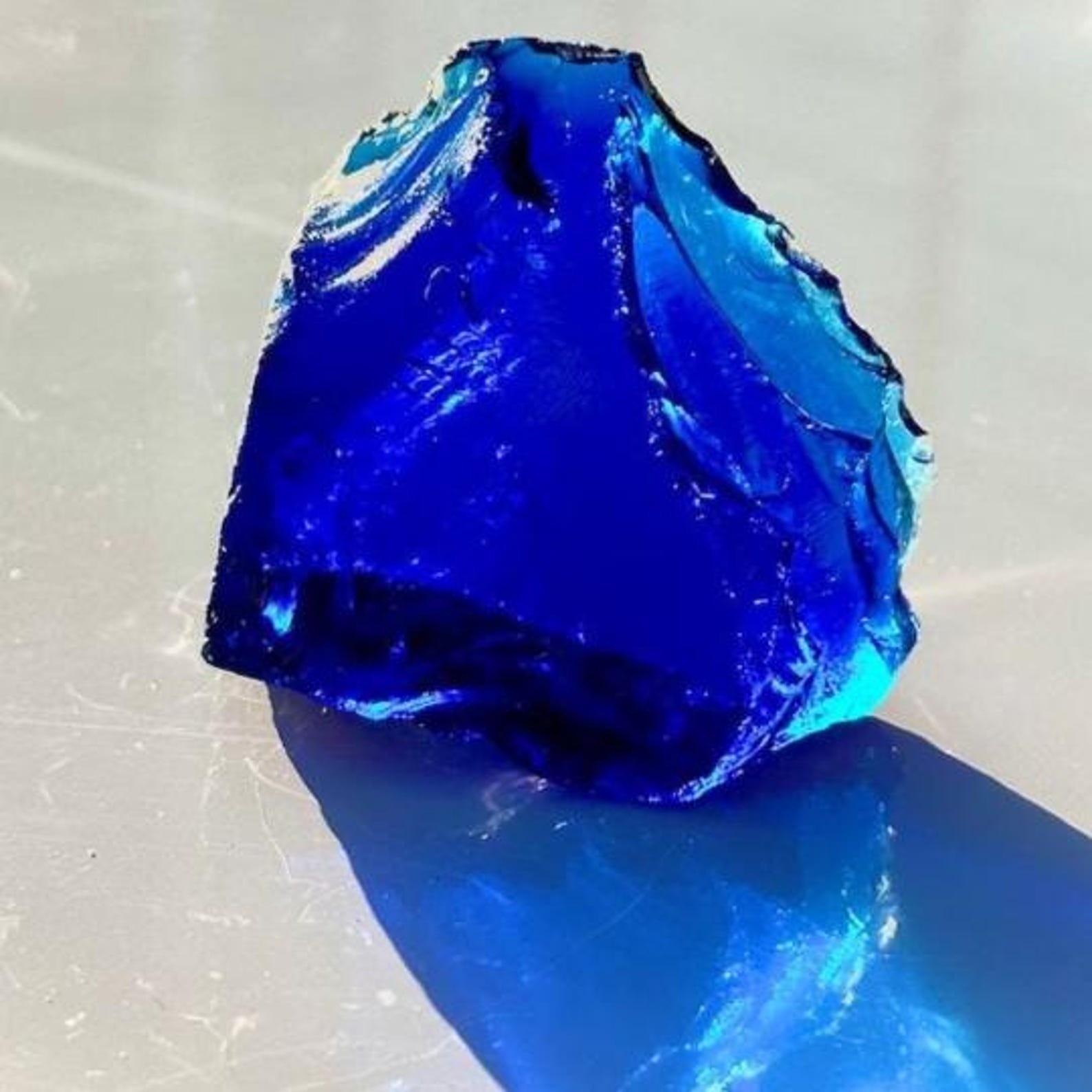 Raw Blue Obsidian Crystal 1050 ct Rough Gemstone Natural Uncut Crystal
