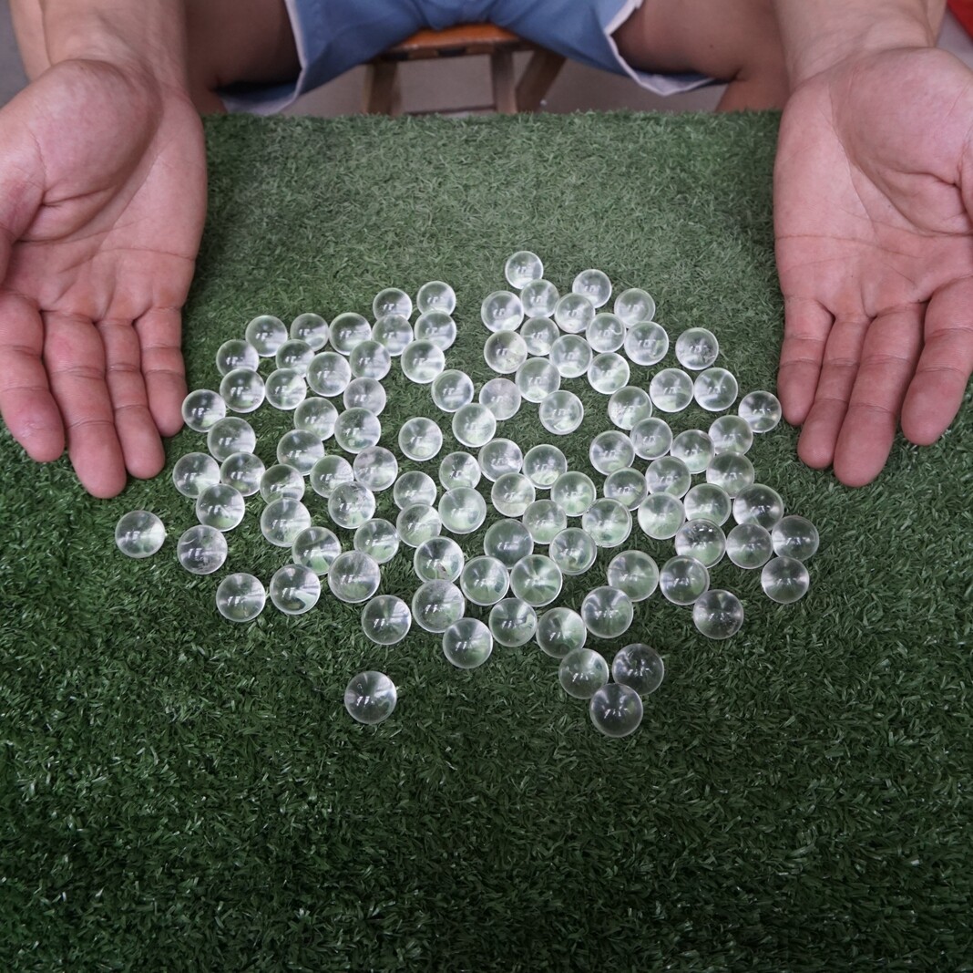 100Pcs Natural White Clear Quartz Crystal Sphere Ball Polished Healing 16-18mm