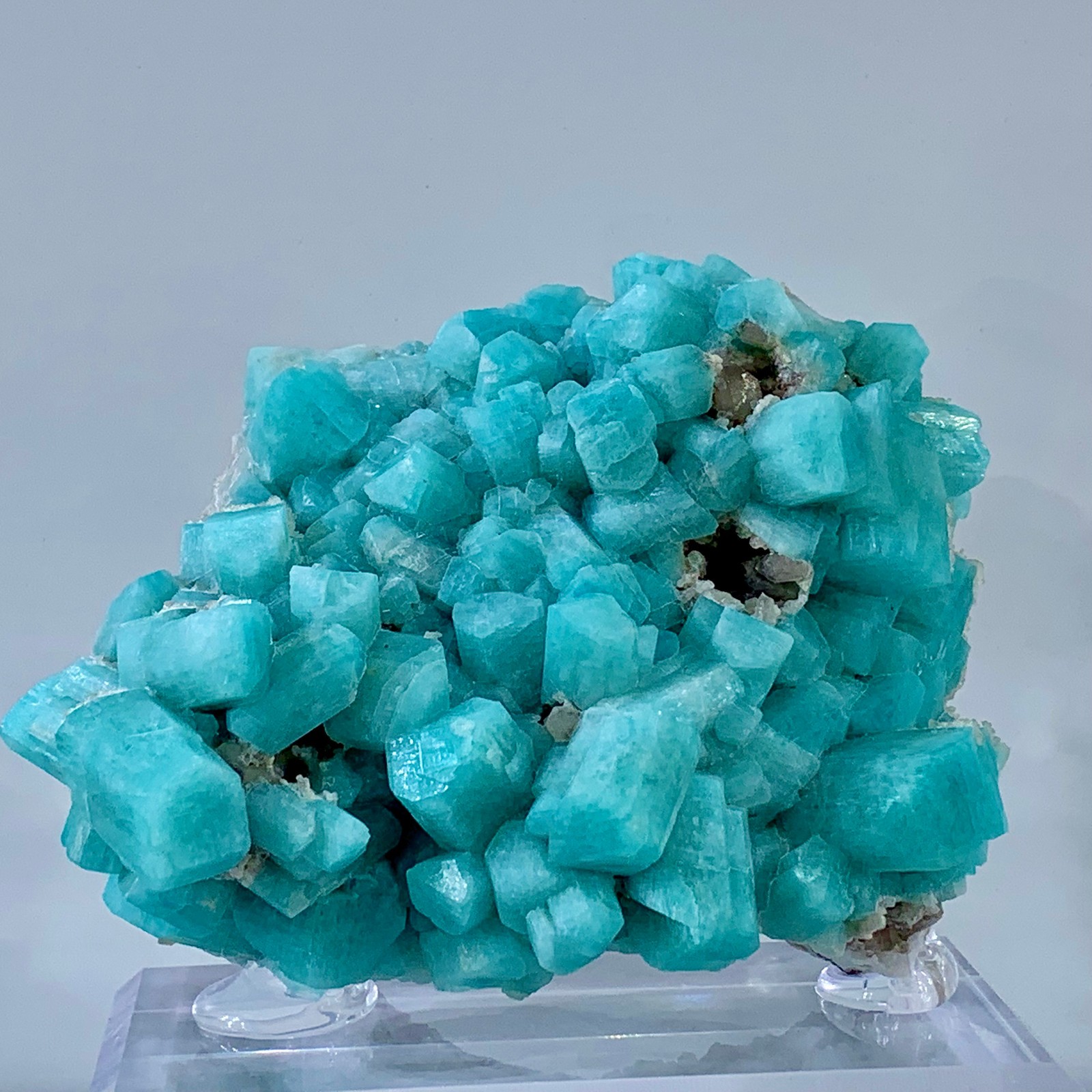 230g Rare!! Natural beautiful Amazonite with Quartz Crystal Specimen Rough