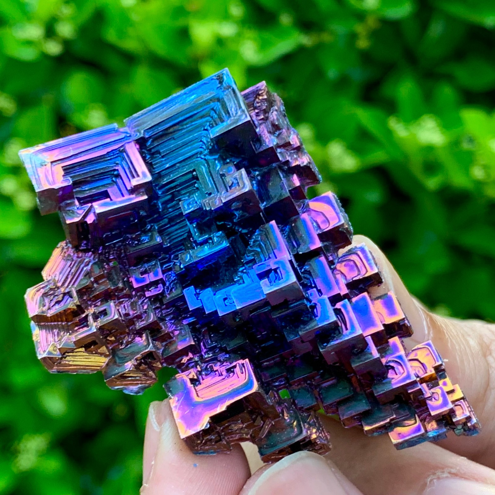 45G ram Bismuth rainbow crystal elementBi gemstone Mineral specimen healing
