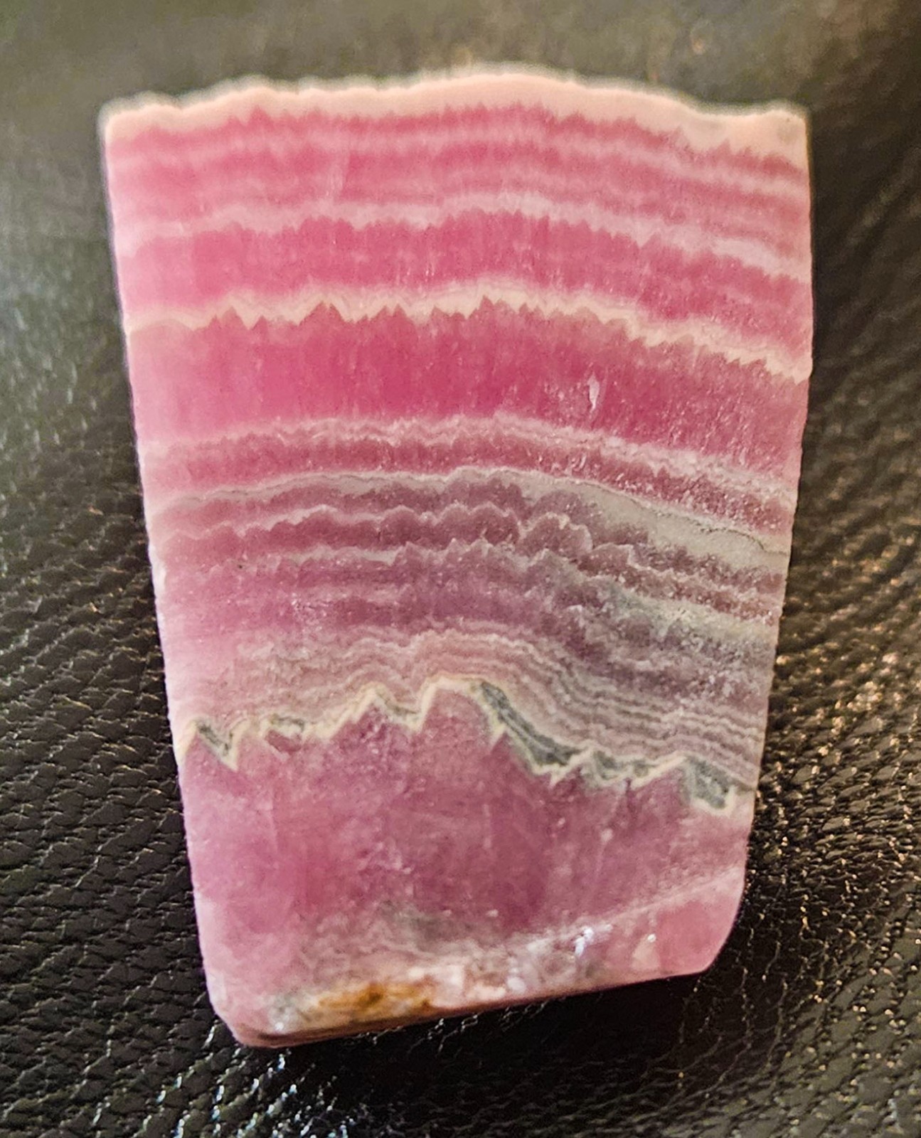 Rhodrochrosite Stalactite “Fan” Slice – Argentina#2