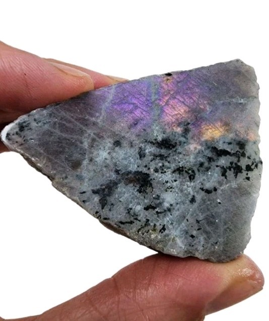 Labradorite Polished Face Rough Madagascar 57.1 grams.