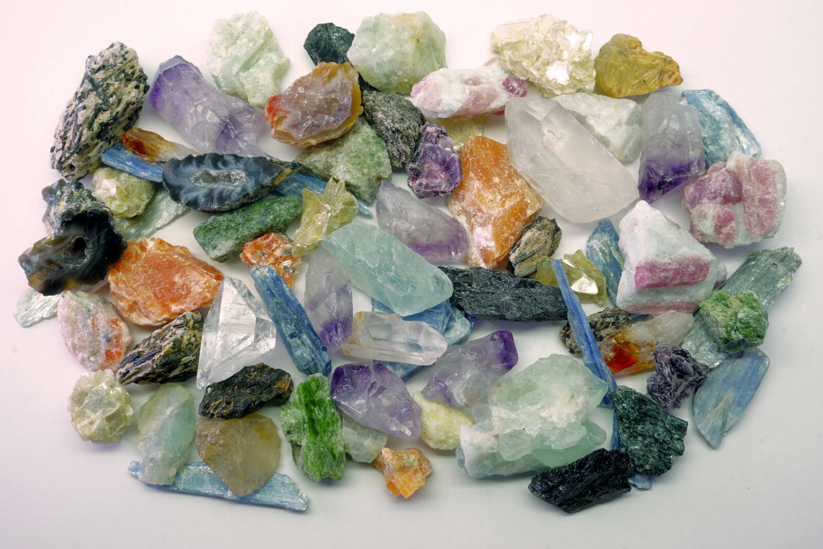 Crafters Brazil Mix 1/2 Lb Natural Crystals Mineral Specimens Mixed Gemstones