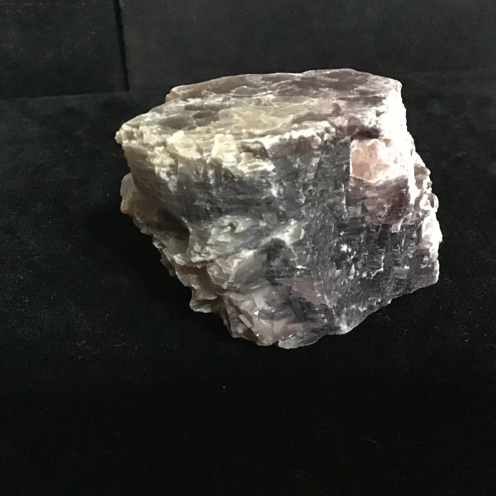 Purple Lepidolite Mica Specimen A Type Of Mica Lilac-Gray Coloring.