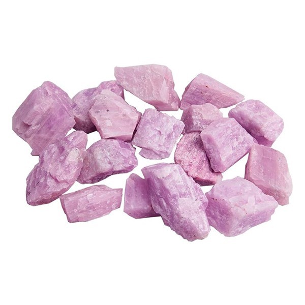 100%Natural Kunzite Rough Purple Crystal Raw Gemstones Healing Crystal 3pcs