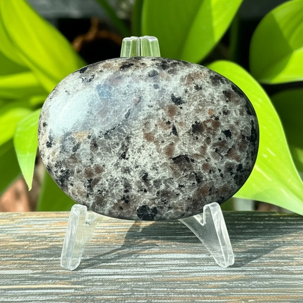 Genuine Yooperlite Palm Stone Tumbled Gem Crystal UV Reactive Healing Decor Gift