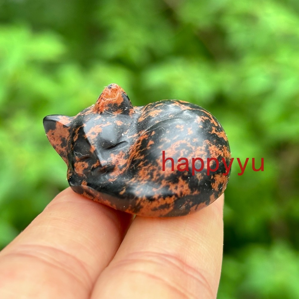 100pcs Mix Natural Quartz Sleeping cat Carved Crystal Skull healing Wholesale