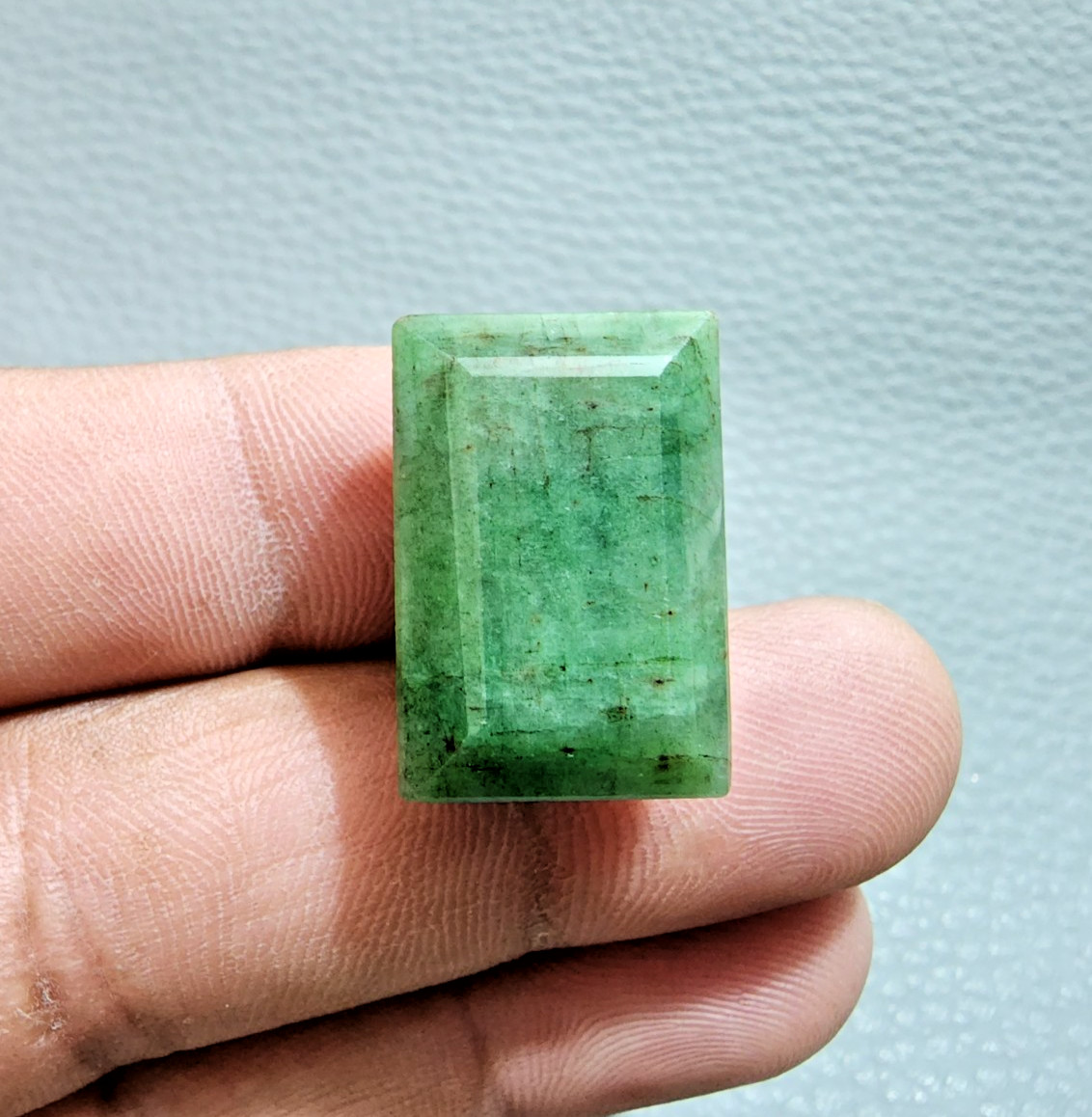 39.50 Crt Fantastic Green Brazilian Emerald Rectangle Cut Loose Gemstone Jewelry