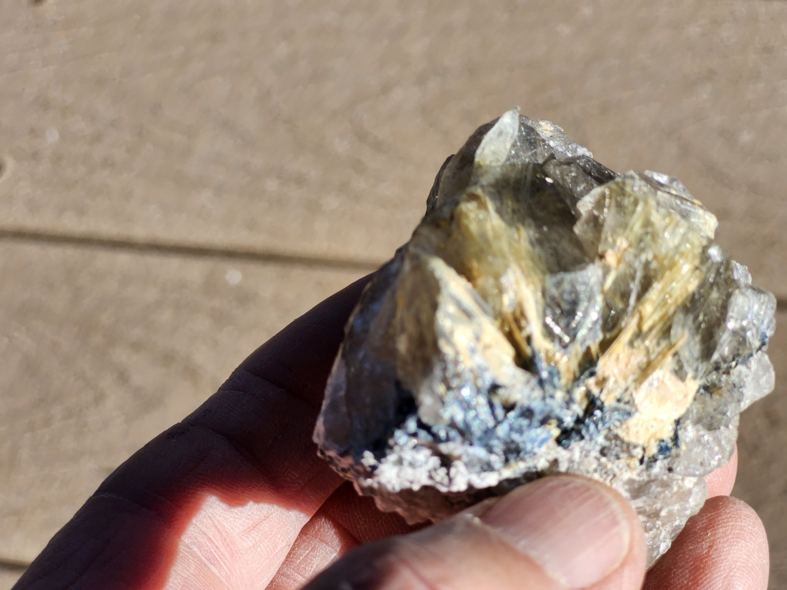 Rutilated Quartz.unique. Gold Needles. Colorado. Crystal Cluster.Energy,relax