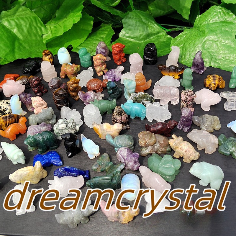 100pcs Natural Quartz Crystal Animal Carved Mini Crystal Skull Healing wholesale
