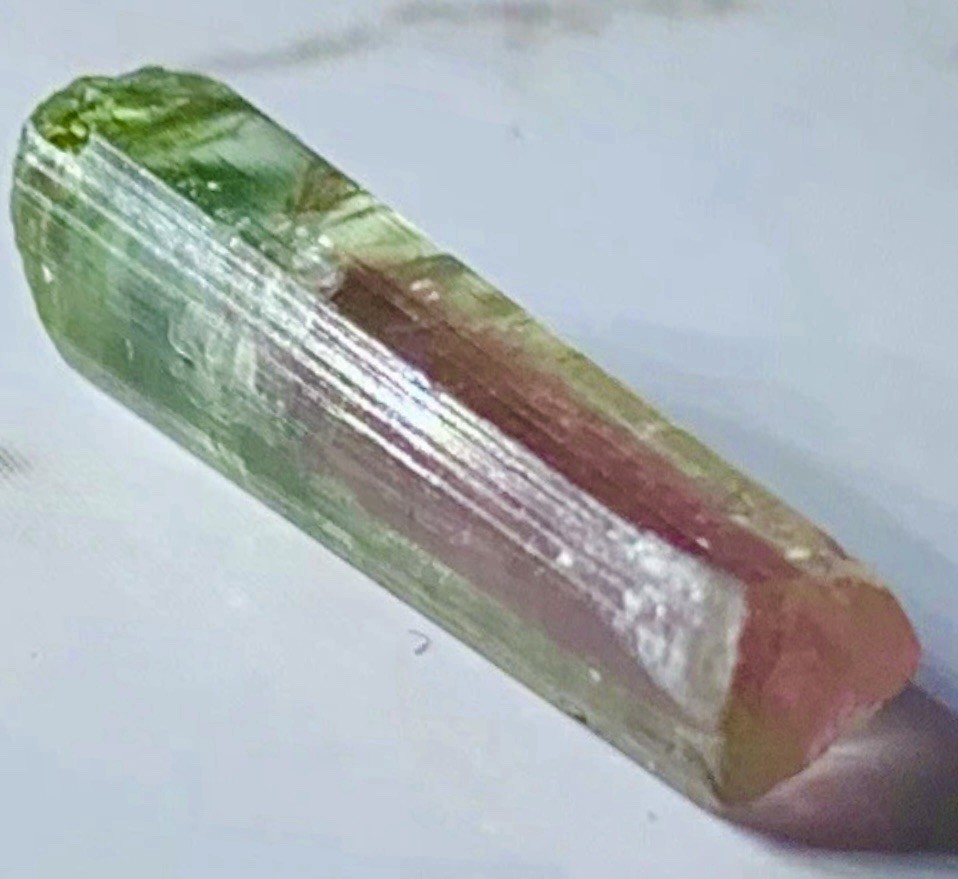 Untreated Rare Natural Watermelon Tourmaline Crystal Raw Rough Specimen