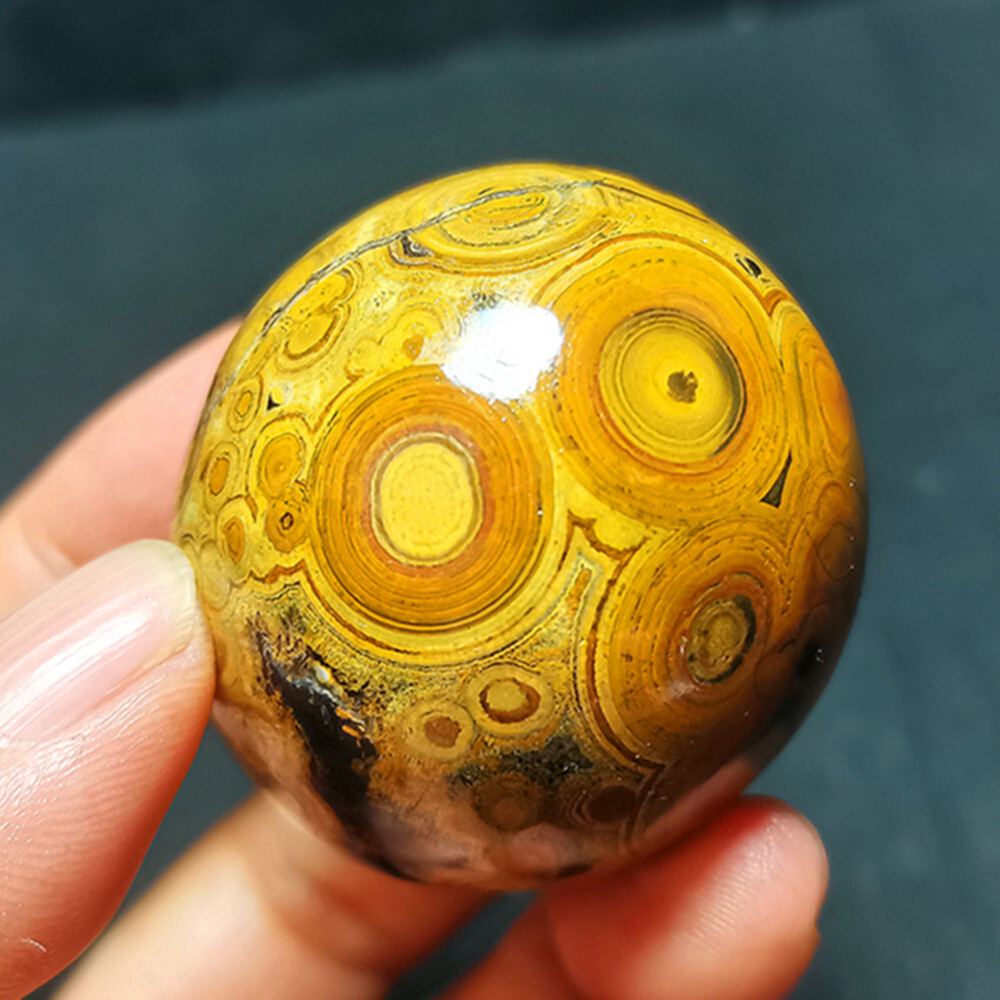 Rare 98G Natural Inner Mongolia Gobi Eye Agate Geode Collection Healing WYY2862