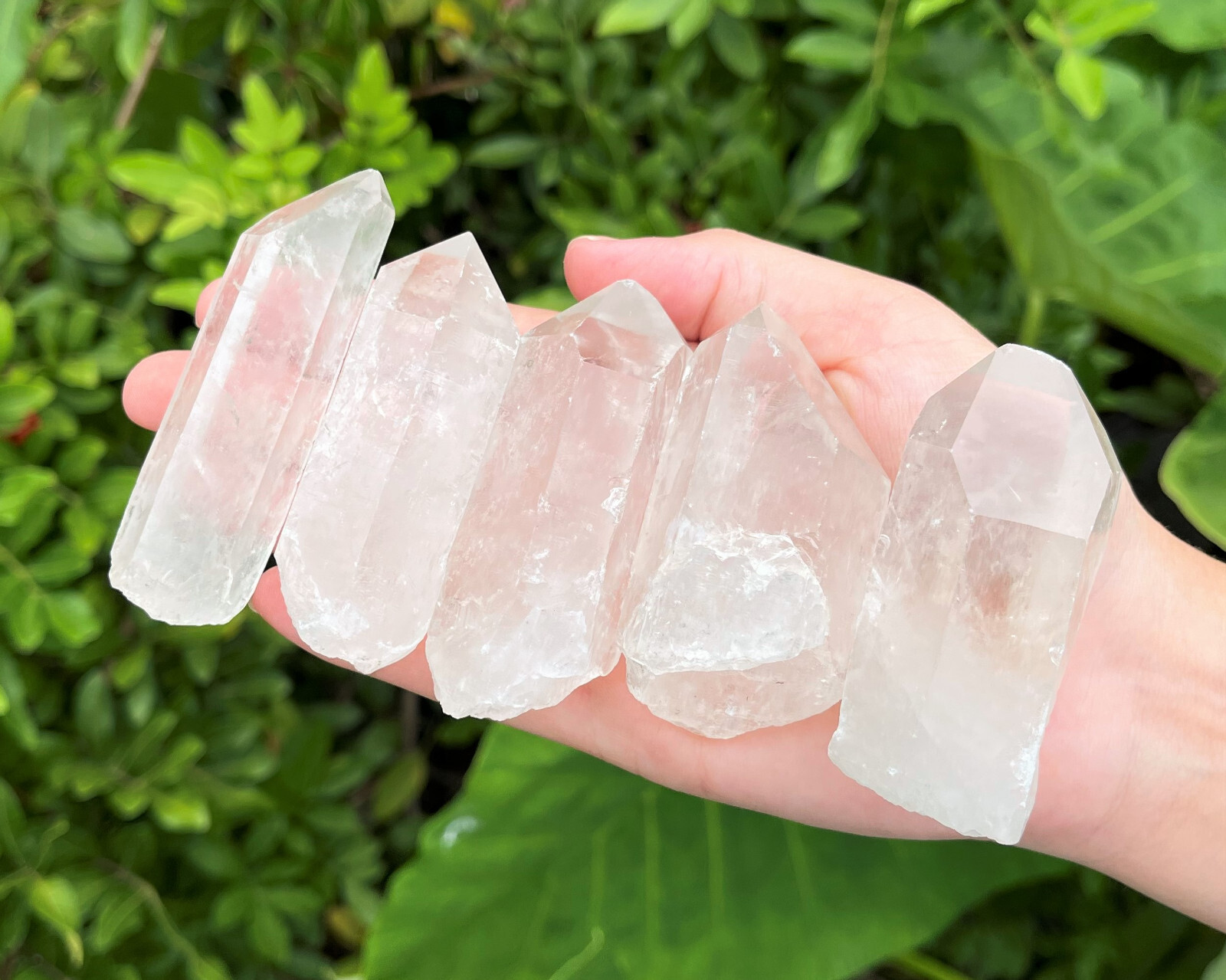 LARGE Clear Quartz Crystal Points, Choose Size 1-7″ A Grade Natural Quartz Point