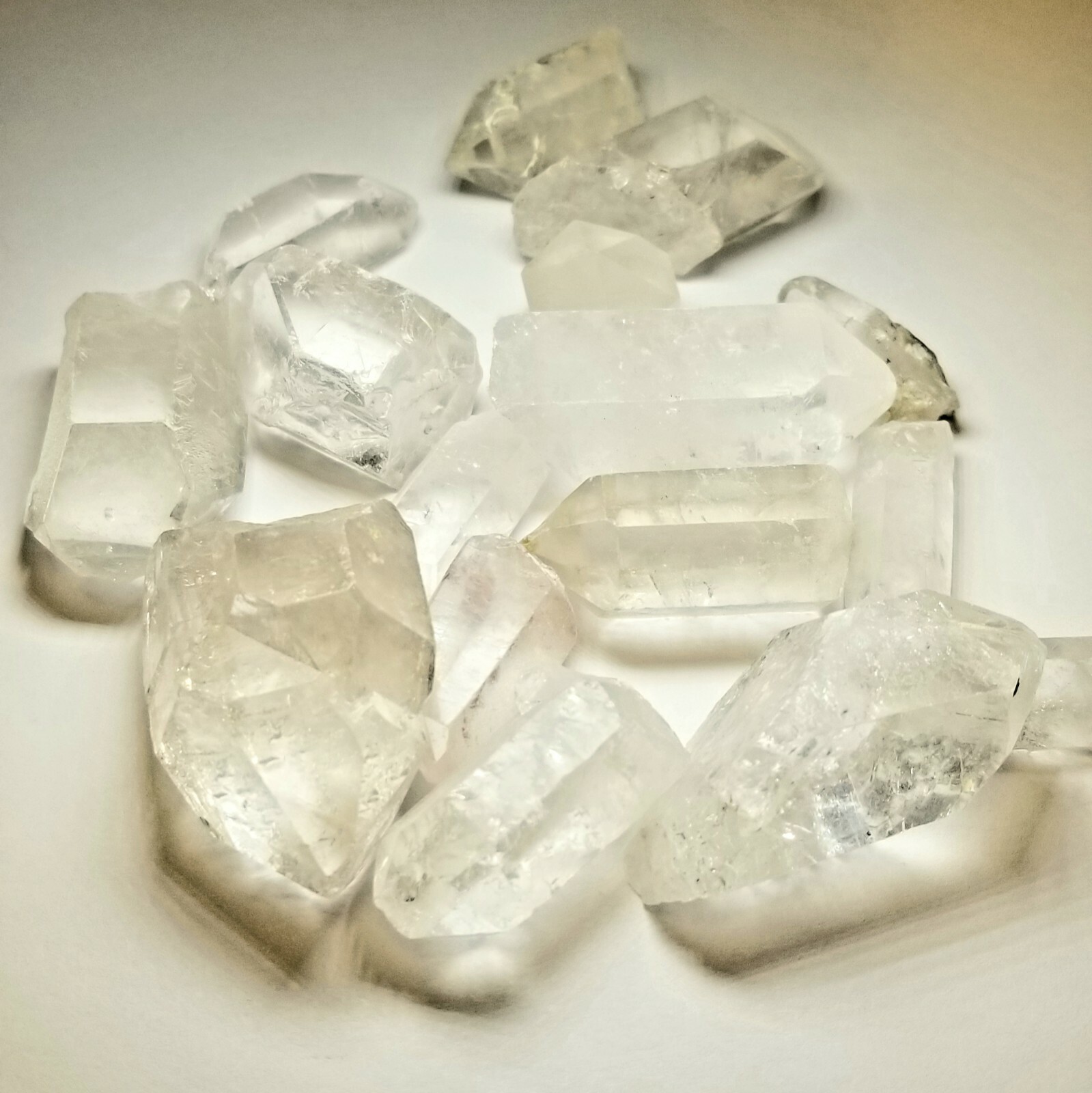 1/4 lb Natural Clear Quartz Crystal Mixed Size Points Jewelry Brazil Mineral