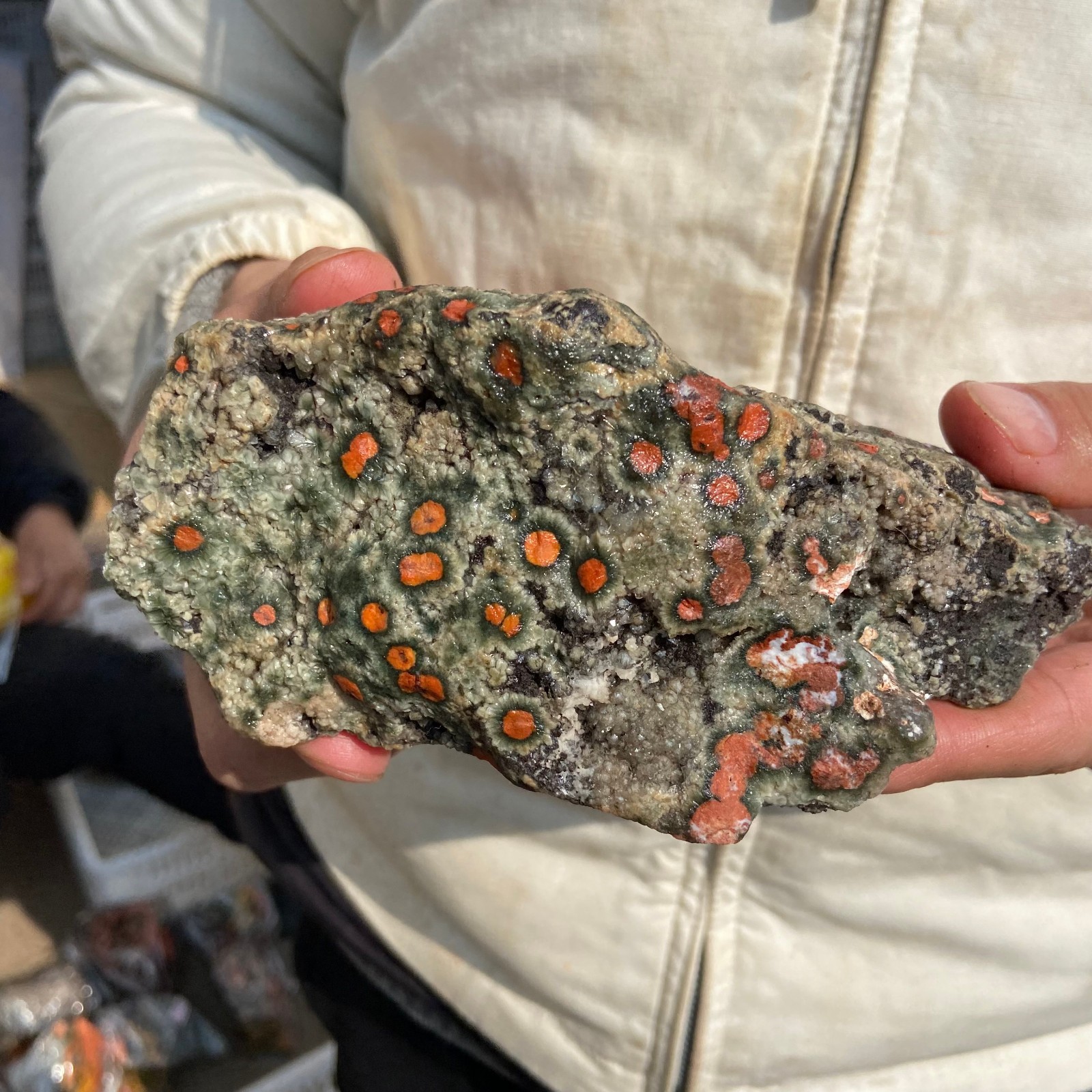 2.2lb Natural colourful ocean jasper raw stone crystal rough mineral specimen