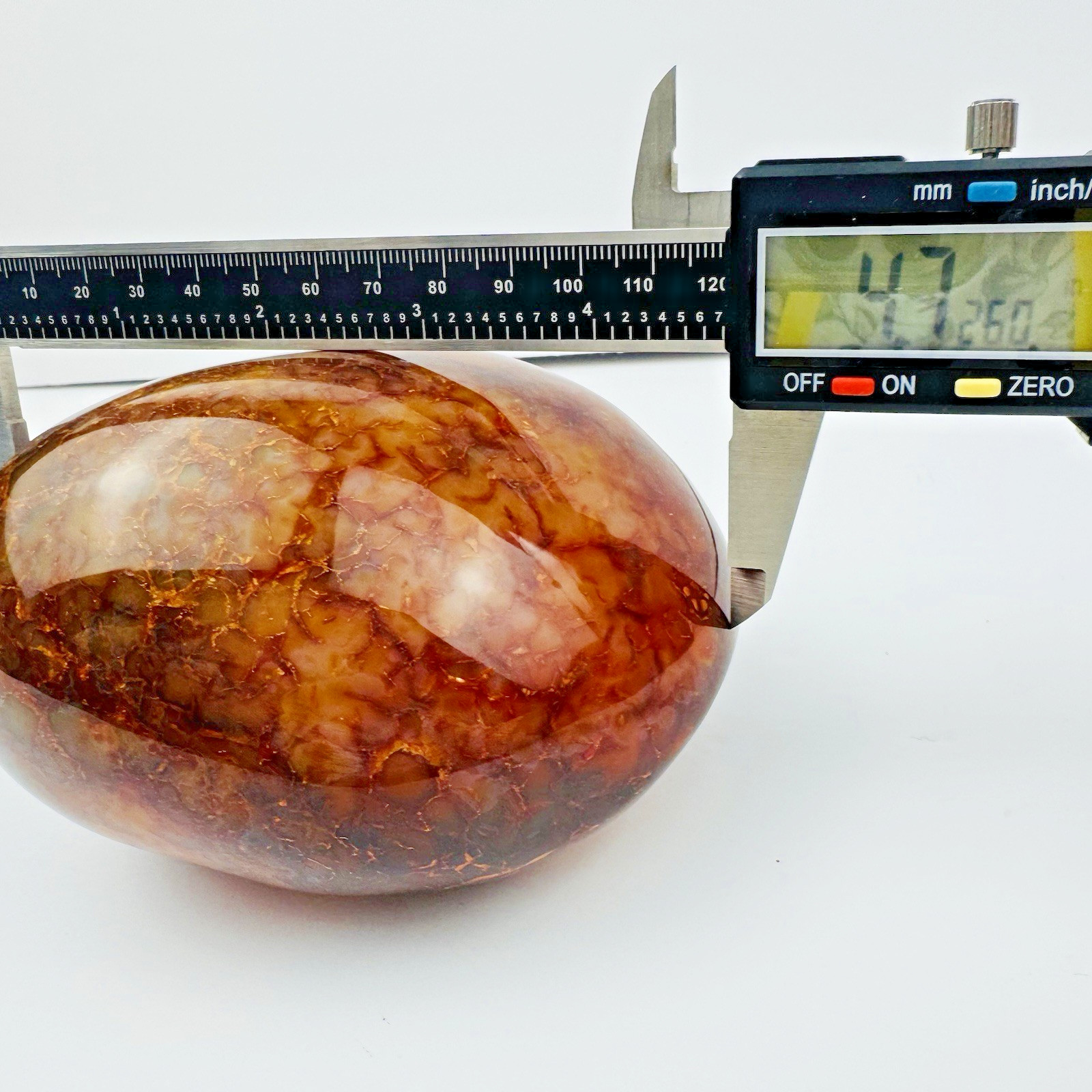 Large Carnelian Agate Freeform Polished Stone Madagascar 2.7lb Crystal Decor