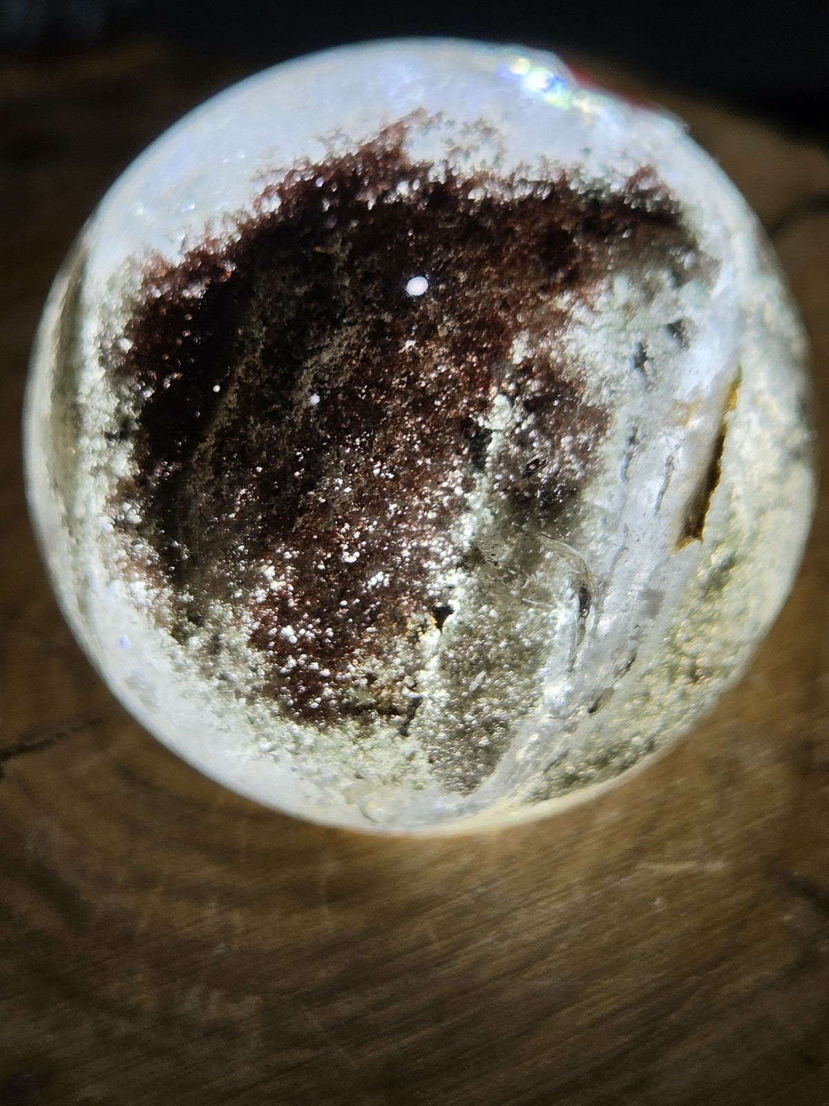 Crystal Red Garden Quartz Sphere