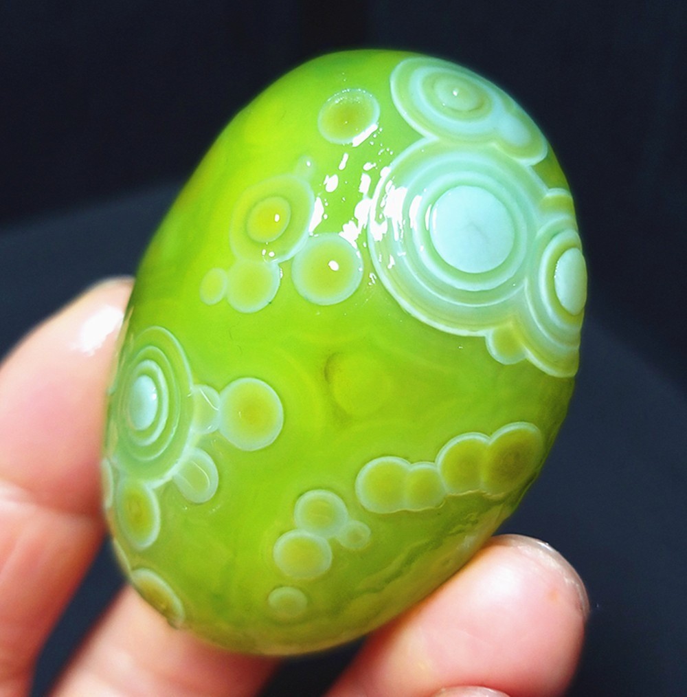 Rare 50.7G Natural Gobi Agate Eyes Agate/stone Madagascar CA4677