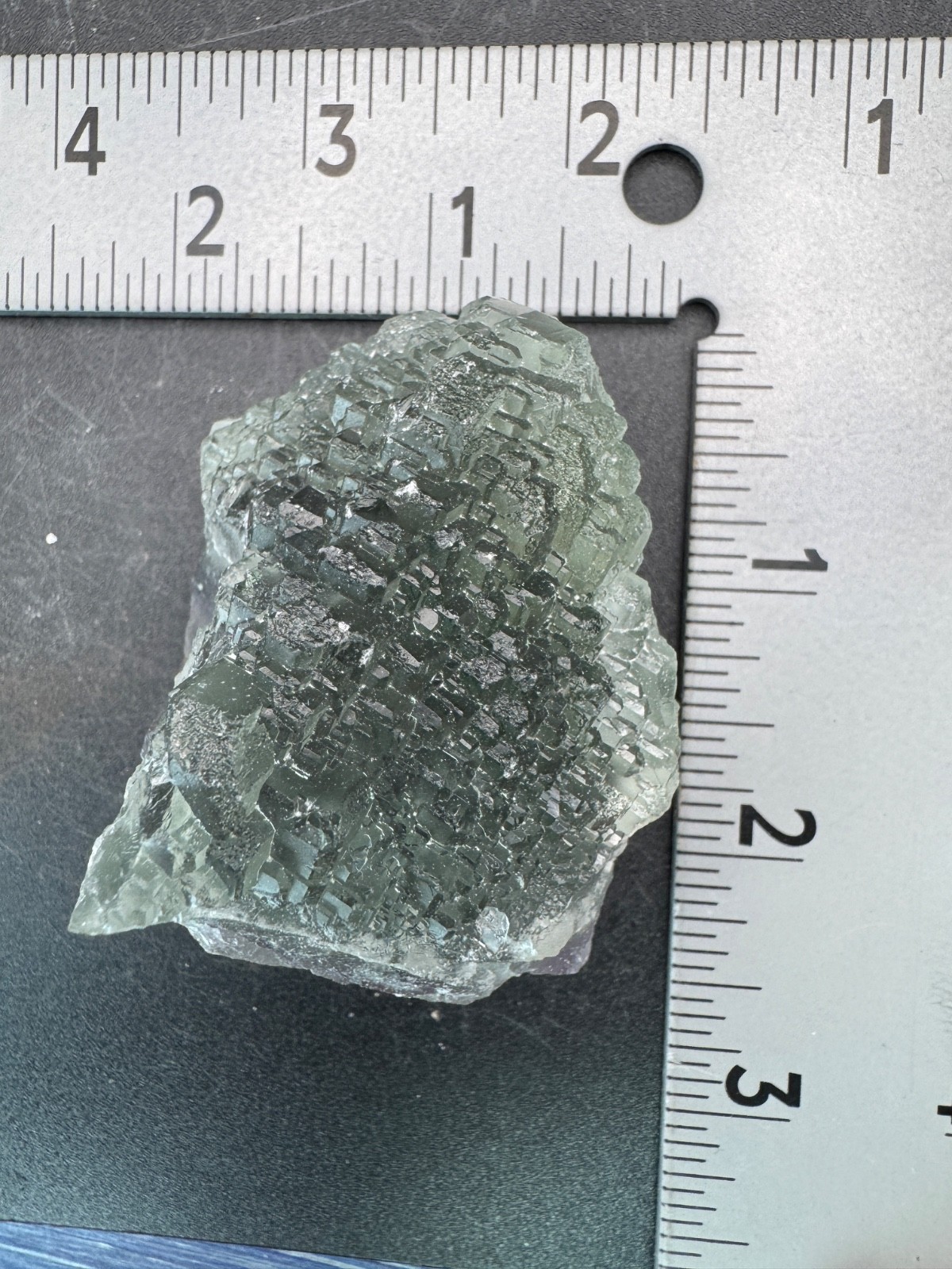 6692 Excellent Green Stepped Fluorite Fu Jian 152g