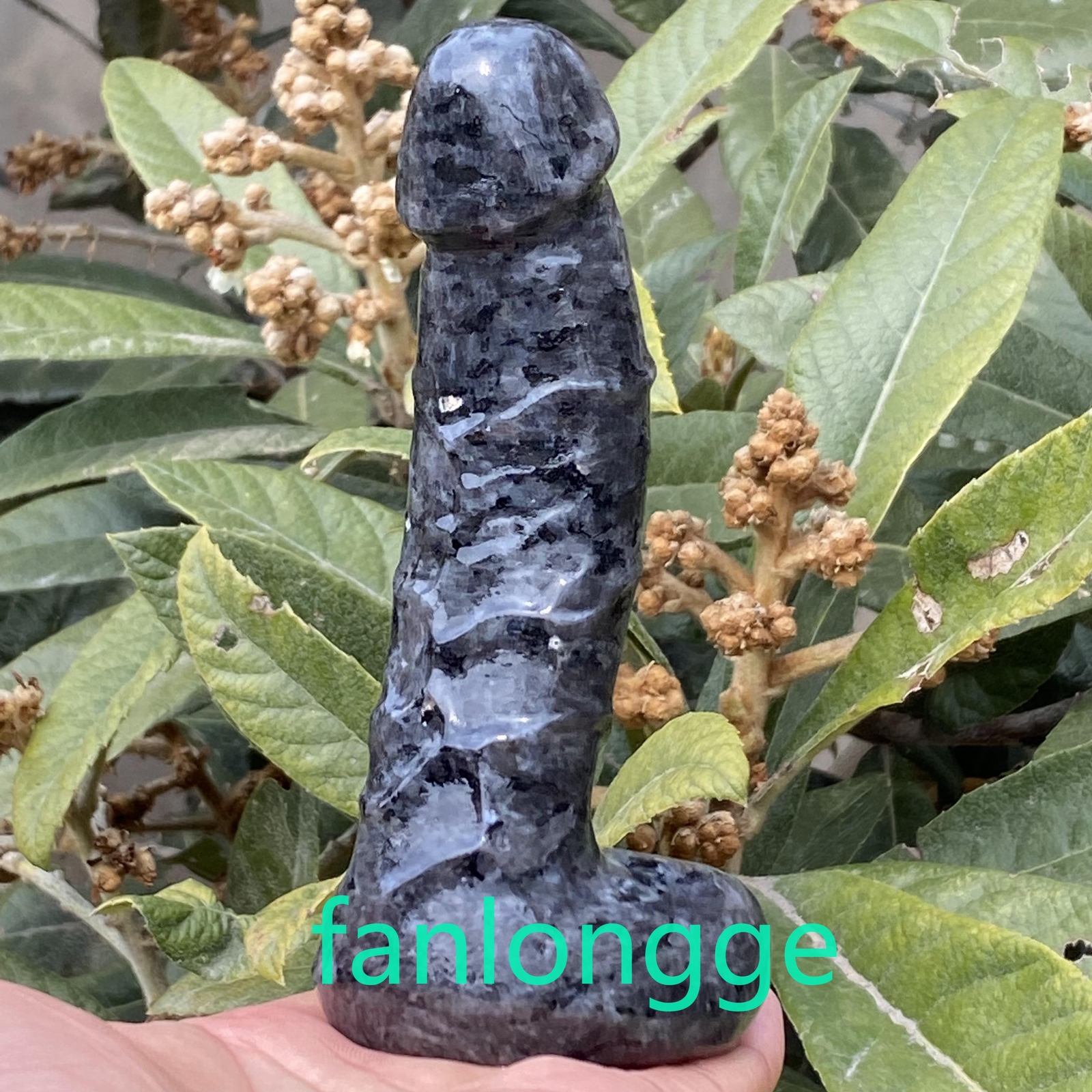 6″ Wholesale Natural specctrolite male penis Quartz Crystal Carved Figurines 1pc