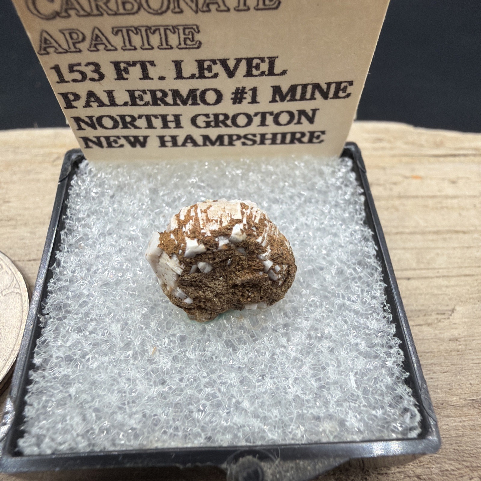Carbonate Apatite Specimen Palermo #1 North Groton, NH (146)