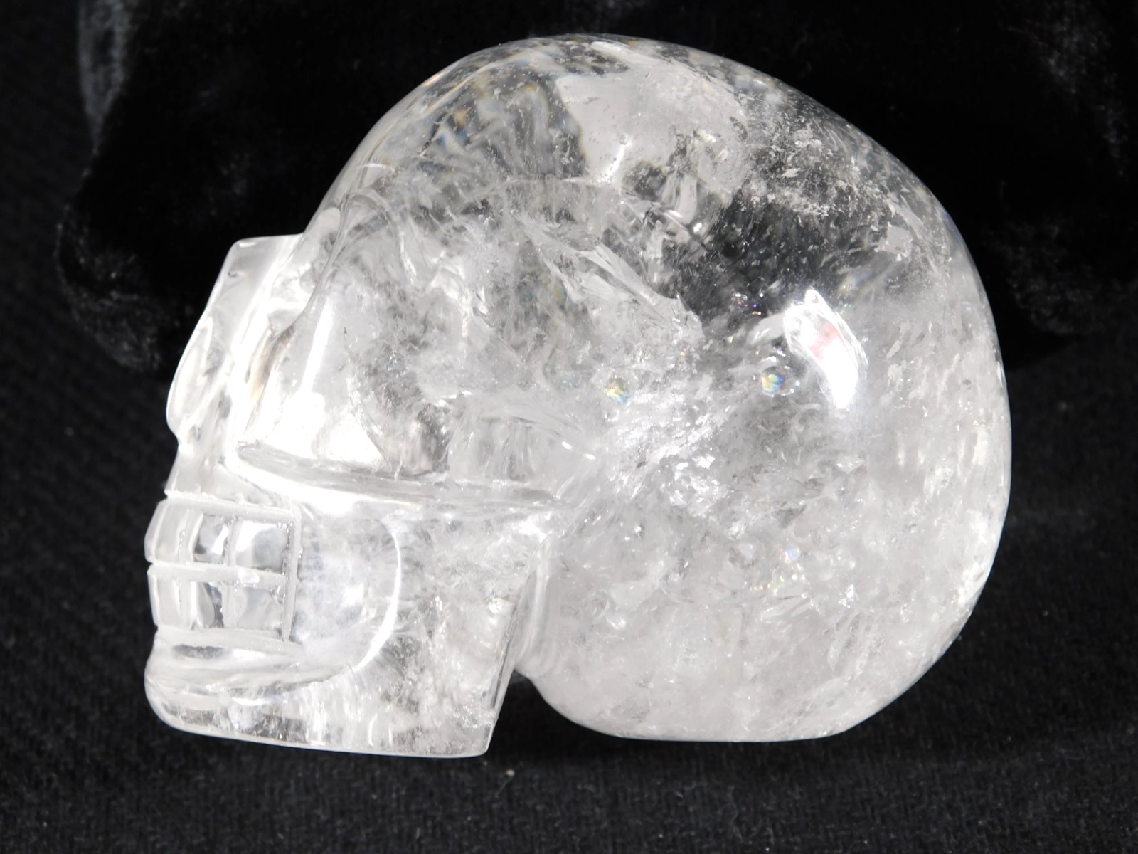 Super Translucent! Quartz Crystal SKULL Carved in Brazil 307gr