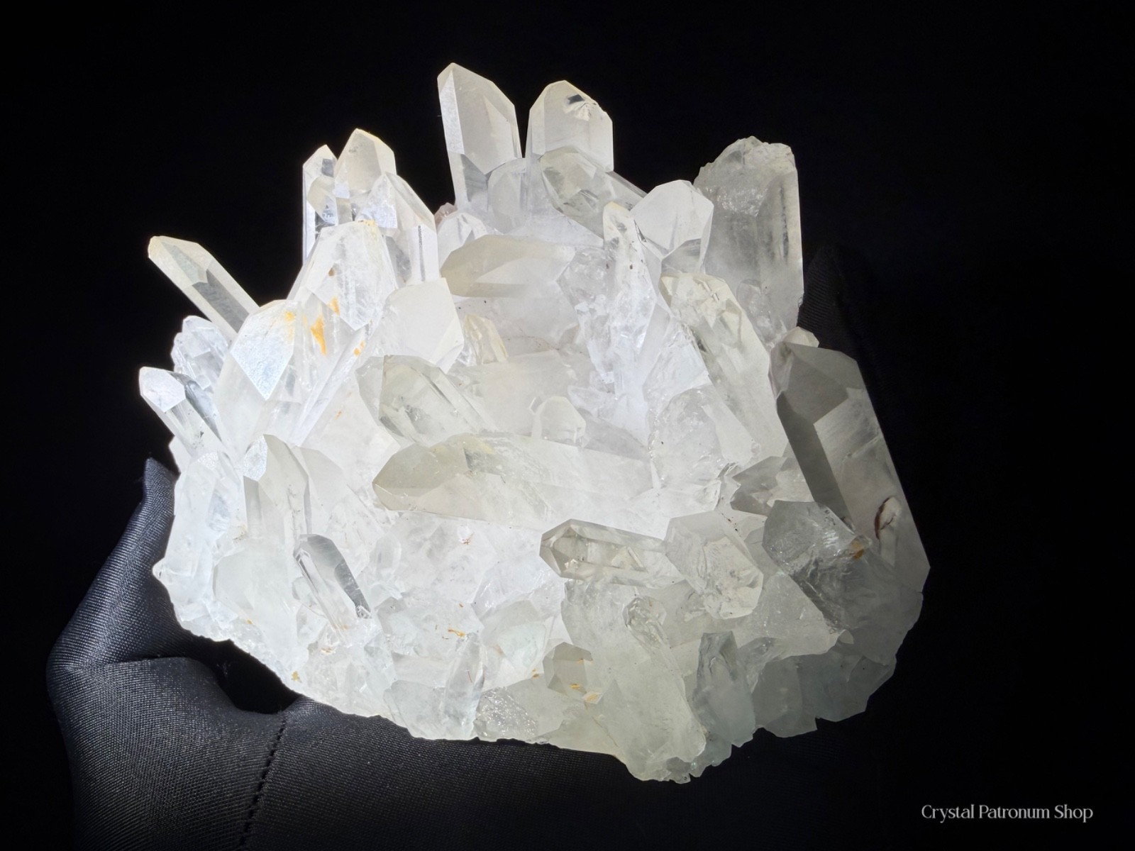1.2LB Natural Clear White Quartz Crystal Cluster | Multi-Point Specimen