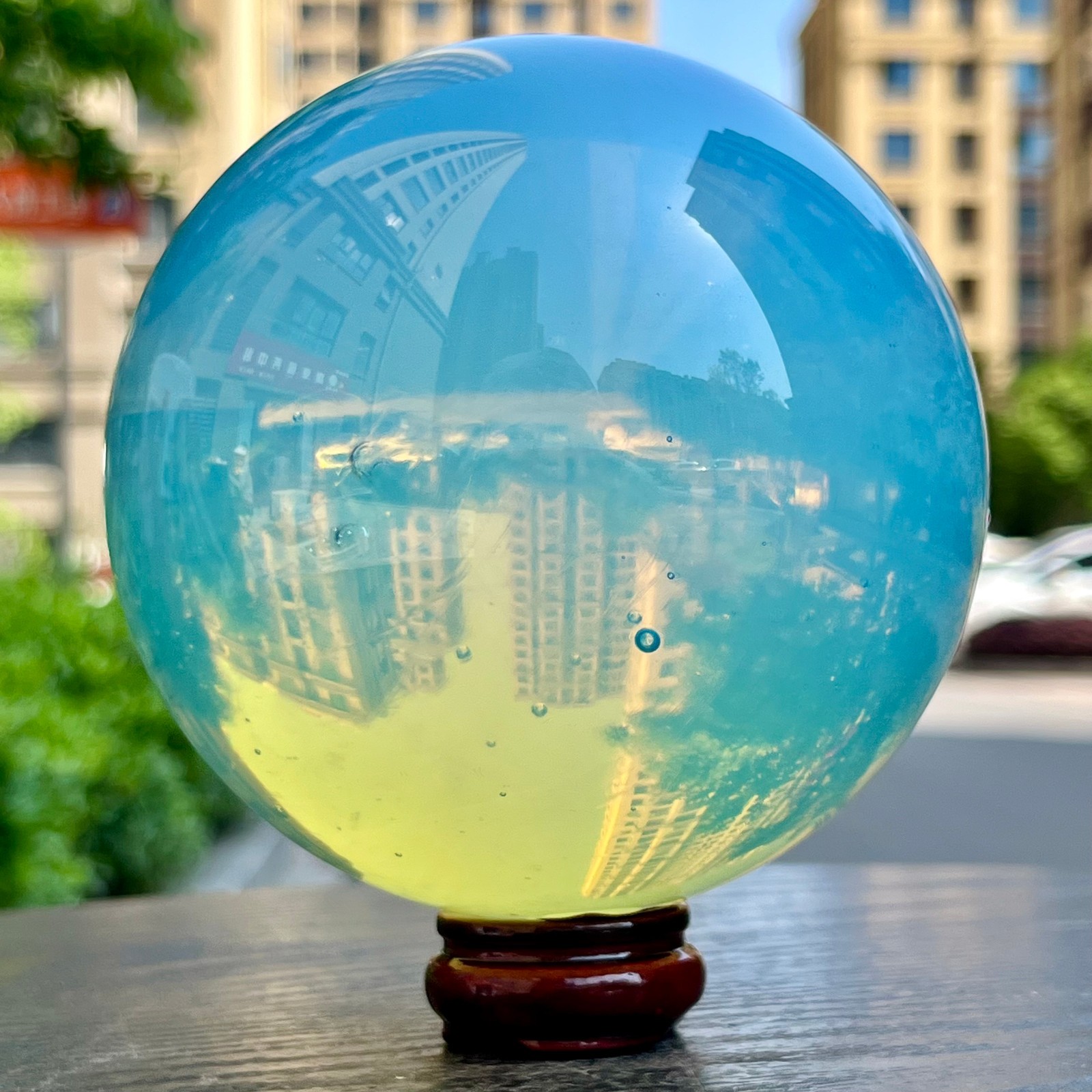 Natural Opal Sphere Polished Gemstone Ball Feng Shui Healing Crystal 3.3 lb