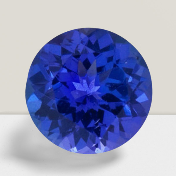 Tanzanite Round Cut Gemstone 5.1 Cts – 12 mm Lustrous Loose Gem