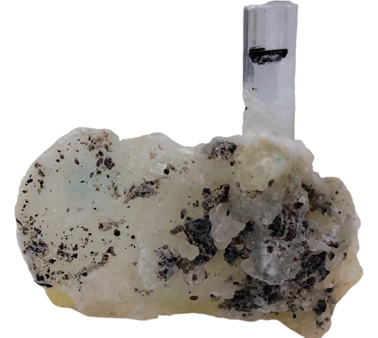 14 Gram Repair Aquamarine crystal eye clean sky blue natural w/ broocite@pak.