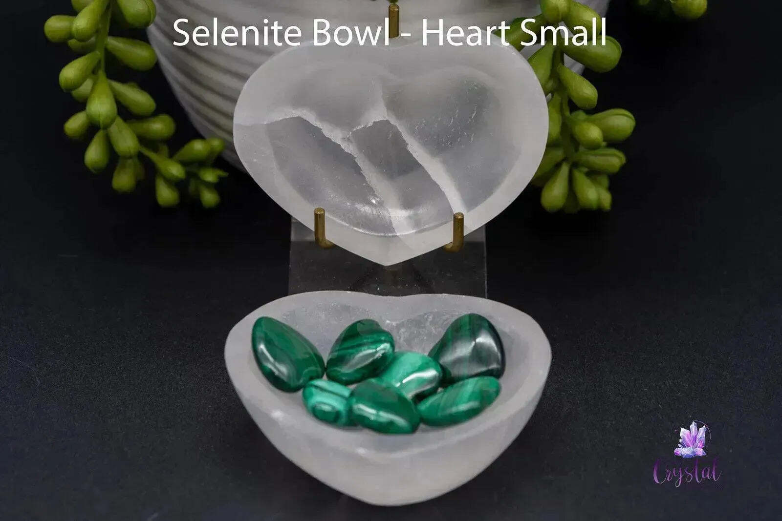 Selenite Heart Bowl 2.2″-4″ – Crystal Energy Dish
