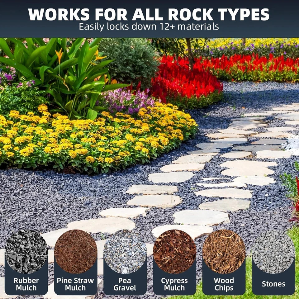Rock Glue 32OZ – Mulch Glue for Landscaping with Grip Max for Strong Adhesion of