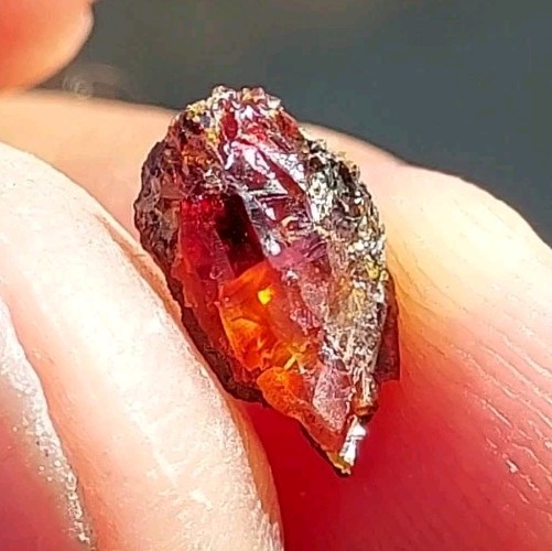 ULTRA RARE GEM RHODOCHROSITE ON MATRIX N’Chwaning I Mine, KMF, South Africa