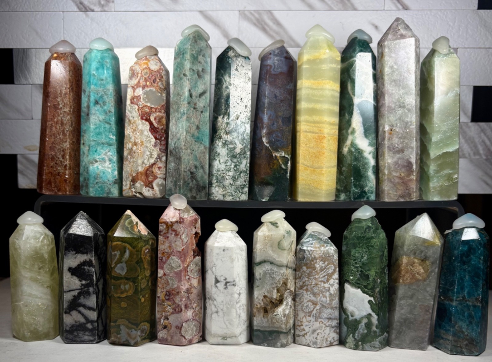 Sets of 5 Crystal Towers (1.6-2 ounces) *FREE SHIPPING ON $35+