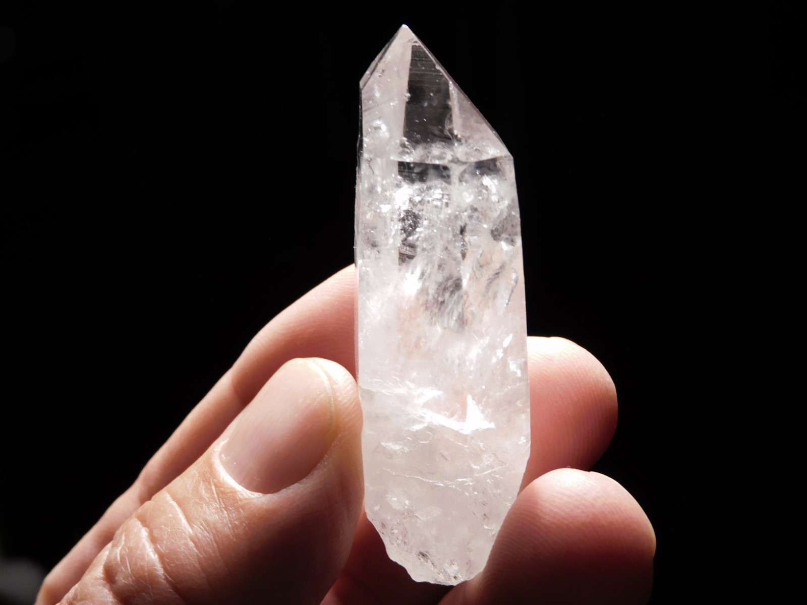 Smaller SUPER Translucent! QUARTZ Crystal 100% Natural Brazil 37.6gr