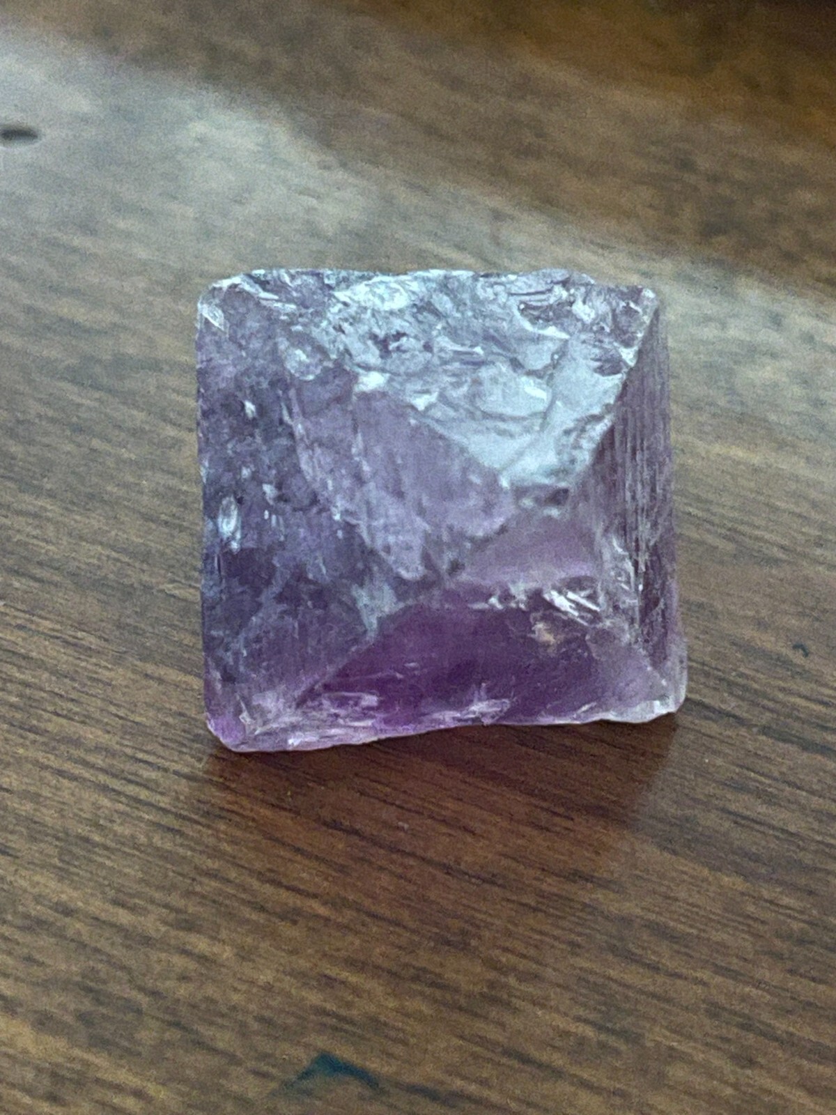 Purple Fluorite Octahedron Stone