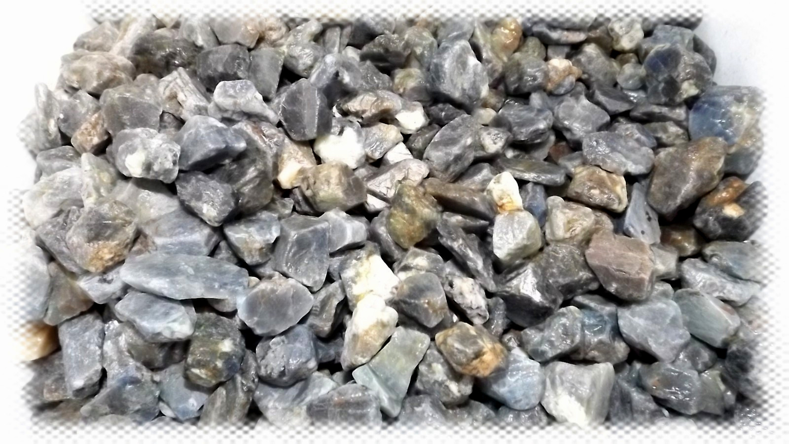 2 lbs : Authentic Blue Sapphire Corundum Natural Rough Gemstone Crystal Pieces