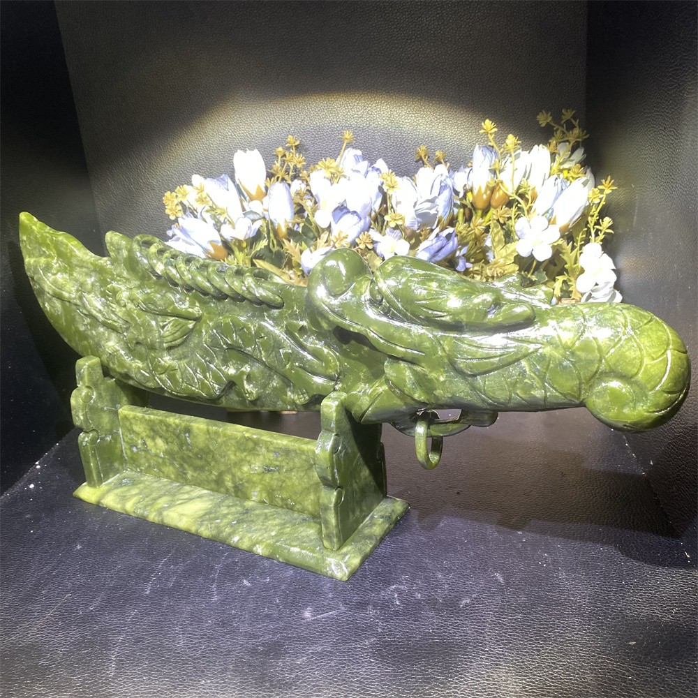 4LB 14.9″A+ Natural Xiuyan Jade Broadsword Crystal Heal Carving Quartz Decor