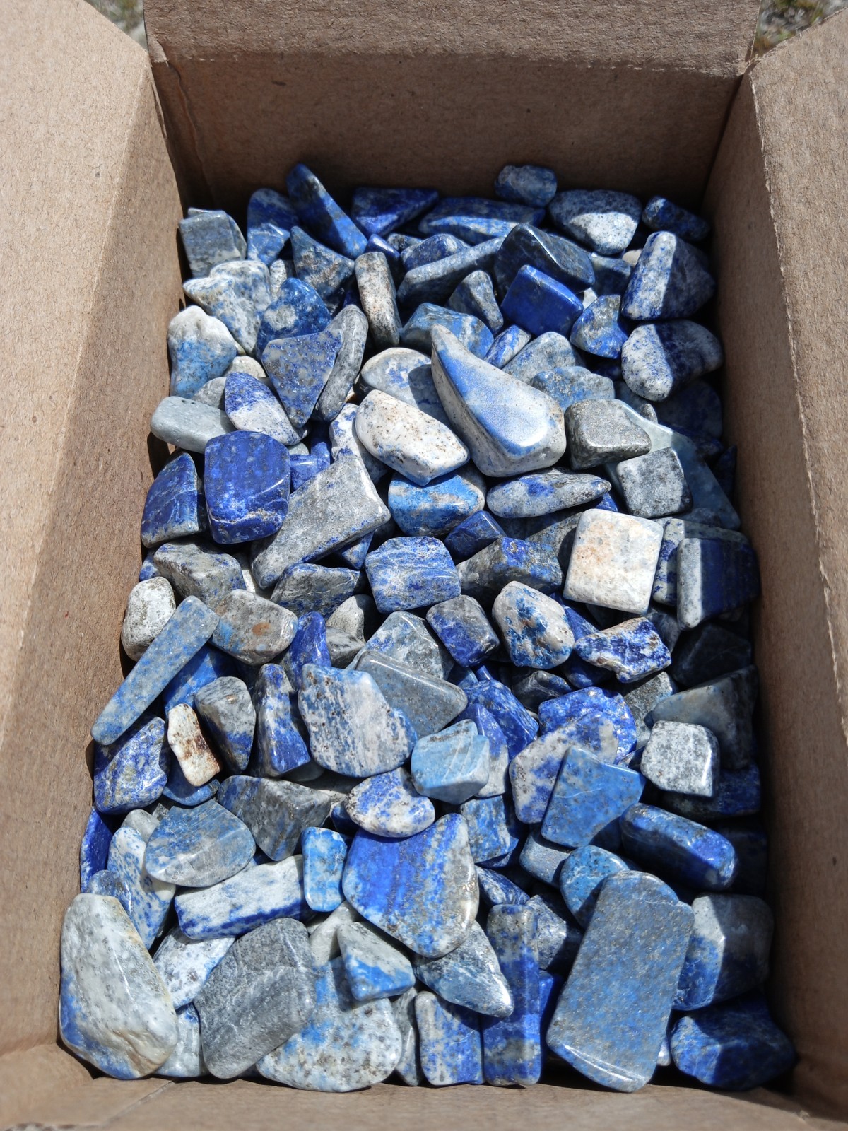 1.5 Lbs Small Rich Blue Lapis Lazuli Tumbled! Collecting, Jewelry Making! Q6